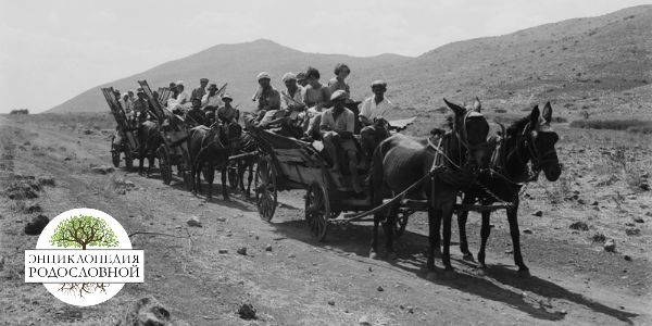 Историческое фото переселенцев и эвакуации населения в годы Великой Отечественной войны